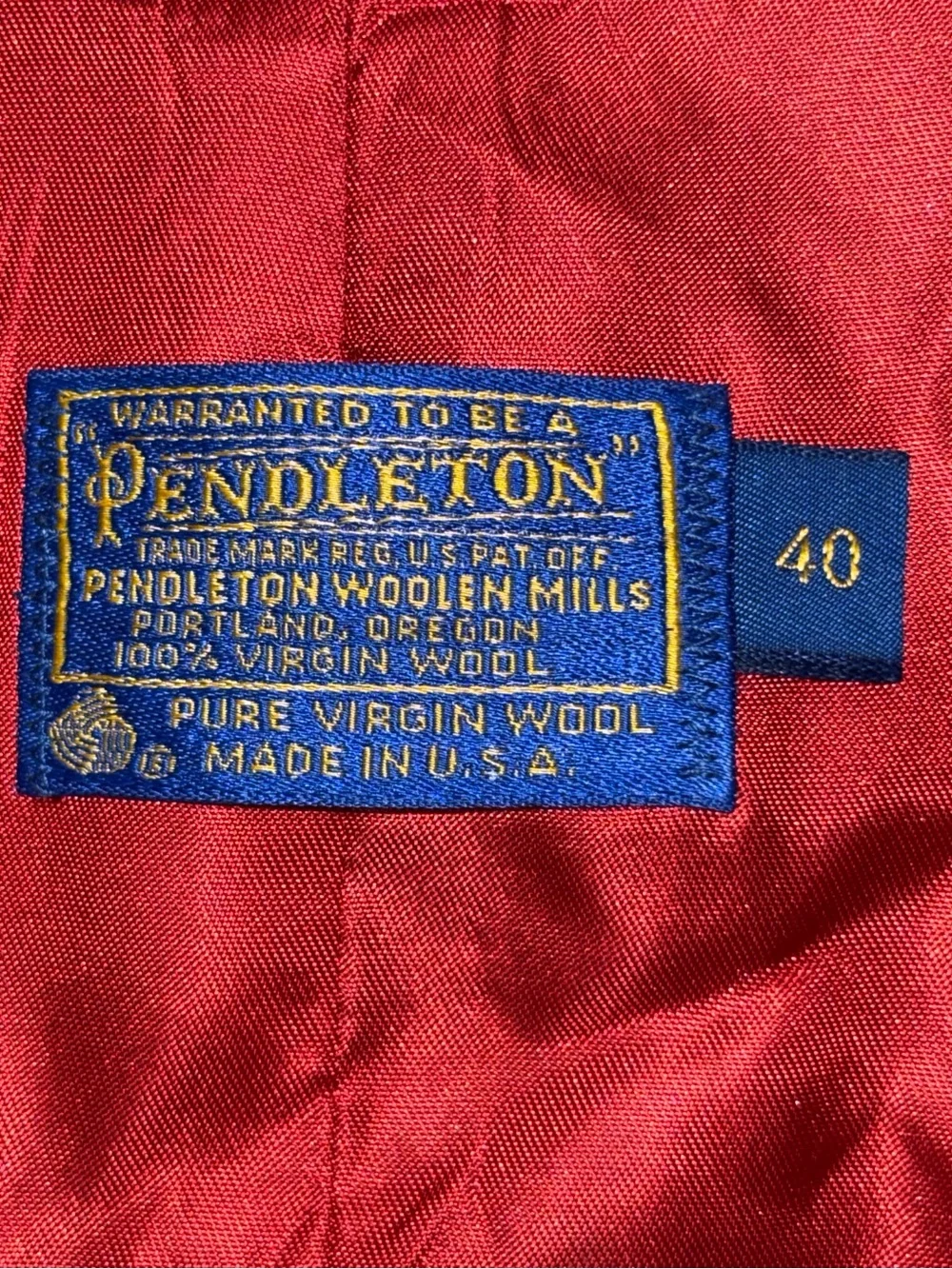 Vintage Pendleton Wool Vest Men's 40 Red Tartan Scottish Plaid Buttons Pockets